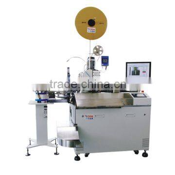 Automatic crimping and shell wearing machine