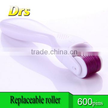 Factory Direct Wholesale Microneedle Derma Roller 600 With Replaceable roller