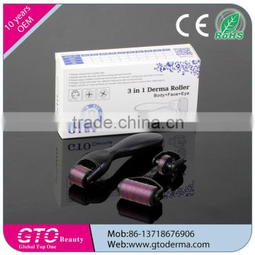 GTO Factory Direct Sale Skin Beauty 3 in 1 Derma Roller