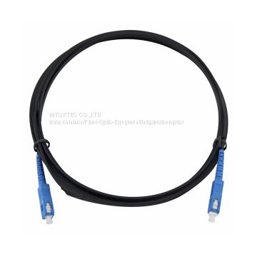 Factory Supply FTTH Sm G657A LC/LC Lzsh FRP Sheath FTTH Outdoor Fiber Optic Drop Cable