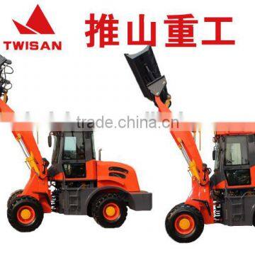 Hydraulic control TWISAN wheel loader with 4 cylinder engine and good price