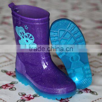 Cute Lightweight PVC Transparent Rain Boots For Kids photo-2