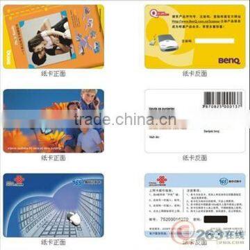 Plastic ID barcode card