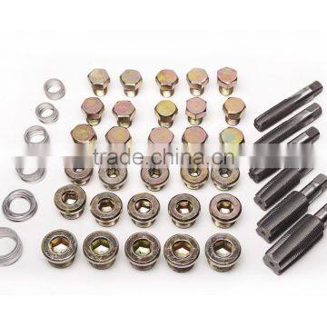 114PCS OIL PAN SUMP DRAIN PLUG THREAD GARAGE WORKSHOP RACE DRIFT REPAIR KIT photo-3