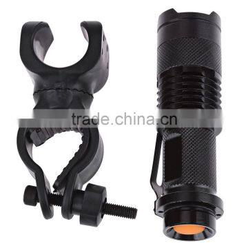 Outdoor Riding Bicycle Light Cycling Handbar Front Bike Lamp Torch Waterproof ZOOMable Flashlight With Battery Supply photo-3