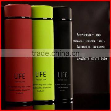 LOGO Customized 350/500ml Double Layers Stainless Steel Straight Vacuum Cup Advertising Gift Bottle Water Flask photo-3