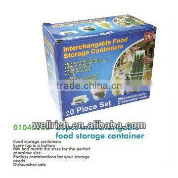 01040258 interchangable food storage 40pcs set