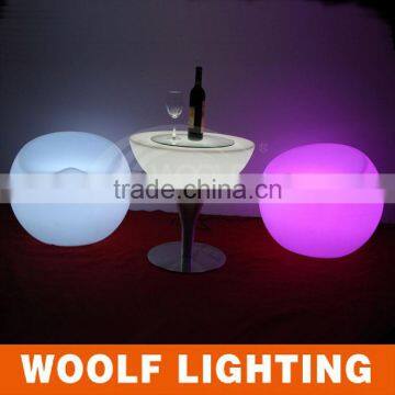 Small MOQ Color Changing Rechargeable illuminated LED Salon Furniture