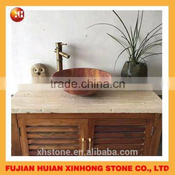 2016 Red Gradient Indoor Granite Top Stone Wash Basin photo-2