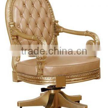 Exquisite Wood Carving Reading Table And Chair, Luxury Executive Office Furniture, Graceful Home Office Desk/ Bookcase photo-4