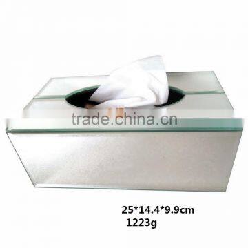 mirror glass tissue box