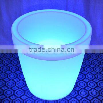 32'' LED light up furniture led illuminated plastic flower pot led wine cooler/led bucket LTT-CF14