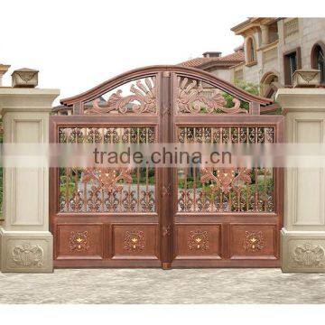 Garden Decoration Color Painted Metal Cast Aluminum Garden Gate photo-4