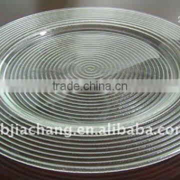 12" round fused glass plate for dinner manufacturer