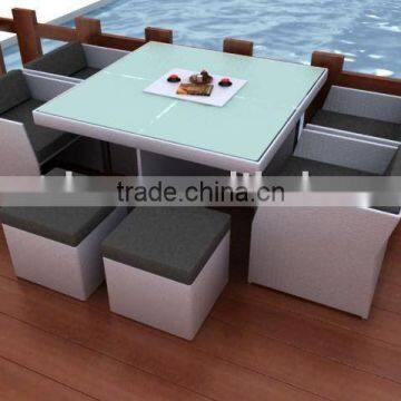 stylish garden rattan dining set/dining room set