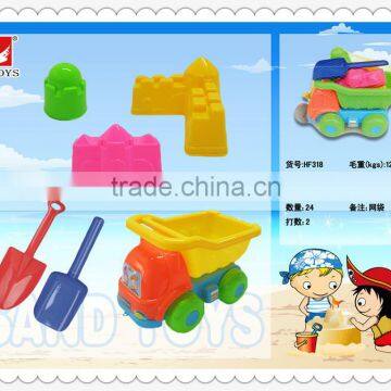 wholesale plastic sumemer beach toys shovel and sand car set/ eco sand toys for kids