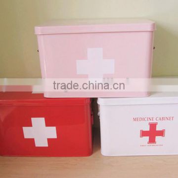 Household Metal First-Aid Kits / Medicine Storage Case / Emergency Box / Pill Container