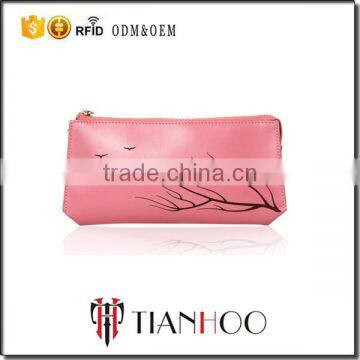 Lady Genuine Leather Hand Bag Cosmetic Bag with Stampa Wholesale