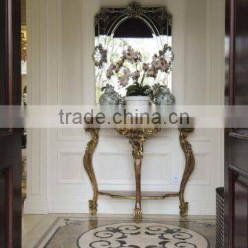 Factory Wholesales Side Console Table With Mirror Set photo-5
