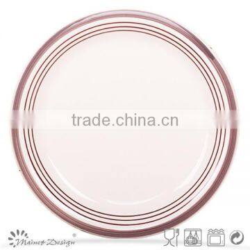 Cheap Colorful Stripe Ceramic Handpaited Dinner Plate and Dish photo-6