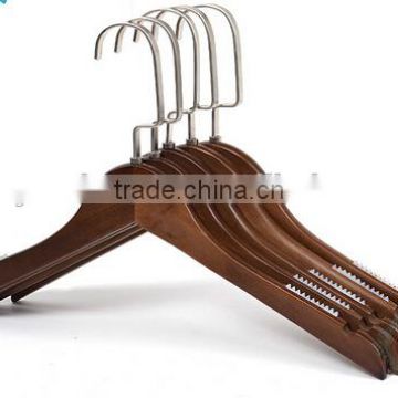 Lady retro with non slip solid wood coat hanger antique clothes rack