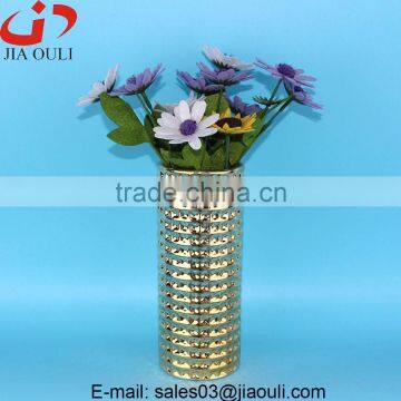 Quality Plating Golden Ceramic Vases for Home Decor, Tall Gold Vases photo-3