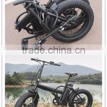 20inch With CE Certificate Foldable Fat Tire Brushless Hub Motor Electric Folding Bike photo-6