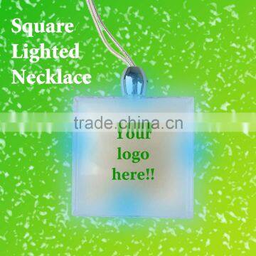 Square Shape Lighted Necklace