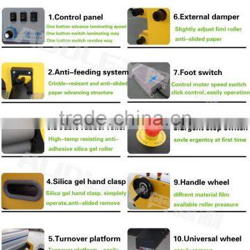 Hot and Cold Low Cost Roll Laminating Machine ADL-1600H1 photo-3