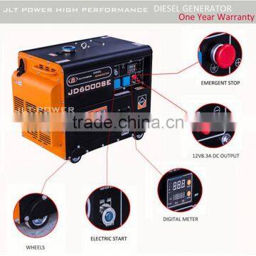 Portable JLT POWER 5kva Silent Diesel Generator,diesel Energy photo-4