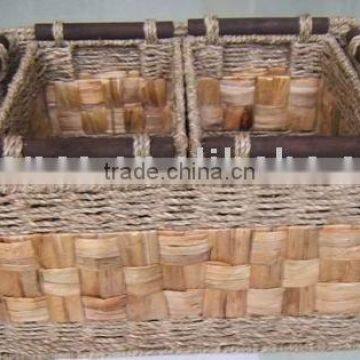 basket/storage basket/bread basket from water-hycinth basket at cheap price.