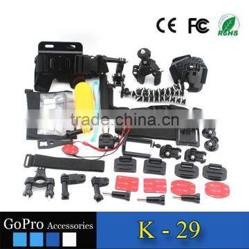 Free Sample Hot Selling Cheap 35 in 1 Products Kit for Gopros Heros 4 Accessories Kit Mount photo-3