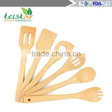 Solid Wood Cooking Spoons and Spatulas Non Stick Wooden Spoon Set Cooking Utensil Set photo-6