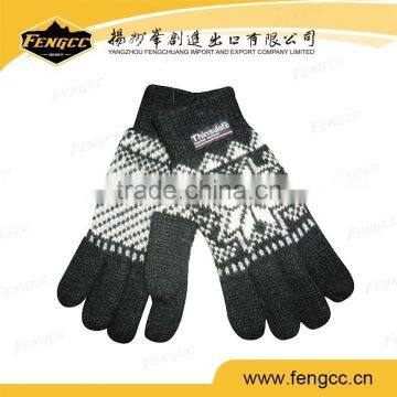100% Acrylic Knitted Winter Gloves/jacqurad Knitted Gloves photo-4