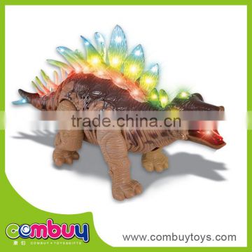 Laster b/o plastic music and light walking dinosaur toy