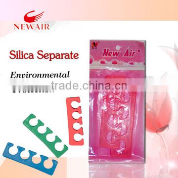 Professional silica solid color toe seperator