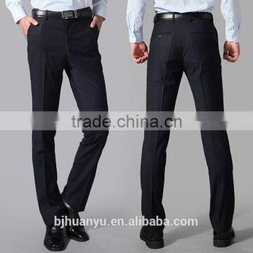 Plain style dark Black men Pants