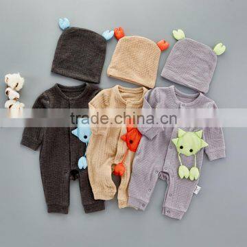 Whole sale boutique romper crab pattern newborn baby clothes sets