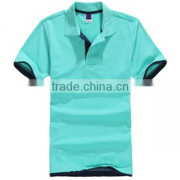 2017 Breathable 100% Cotton Short Sleeve Mens Polo T Shirt photo-2