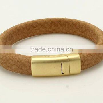 Mens Snake Leather Bracelets,PU Leather Bracelets,custom Logo Magnetic Bracelet photo-3