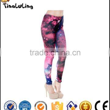 Galaxy sexy ladies sublimation leggings yoga pants womens fitness wear