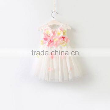 Girls Gauze Skirt Three-dimensional Decals Princess Wedding Dress photo-3