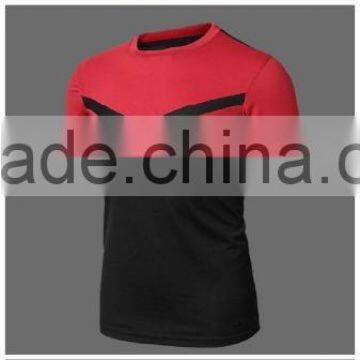 Summer Style Mens Athletic Sport T Shirt Short Sleeve Slim Fit Polyester Shirt photo-6