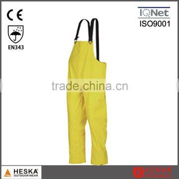 Wholesale men's rain bib with OEM service and ODM service