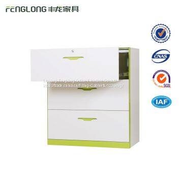 Factory Production File Storage Drawer Cabinet 3 Drawer Metal Lateral Filing Cabinet photo-2