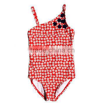 Kids Swimsuit Swimwear One Piece cut bow