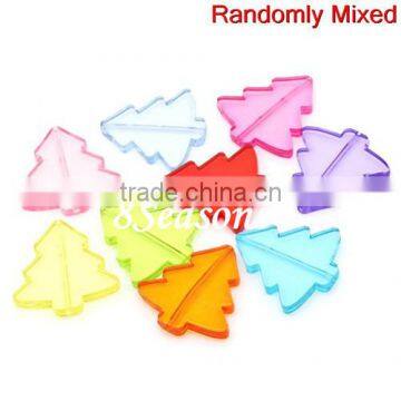 Wholesale Mixed Christmas Tree Charm Acrylic Beads photo-2