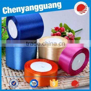 Single Face Printed Tow Color Satin Ribbon With Custom Logo photo-4
