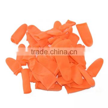 100Pcs/Pack Orange Thick Silicone Finger Cots