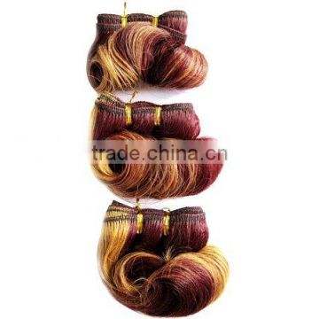 African afro hair extension/short curly indian weaving hair